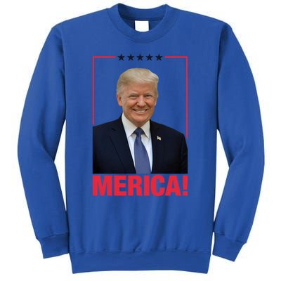 Merica! President Donald Trump Presidential Portrait Meme Gift Sweatshirt