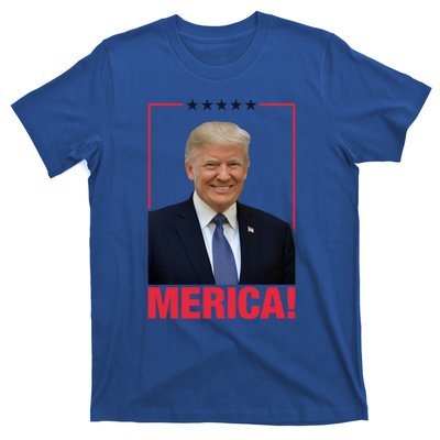 Merica! President Donald Trump Presidential Portrait Meme Gift T-Shirt