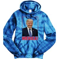 Merica! President Donald Trump Presidential Portrait Meme Gift Tie Dye Hoodie