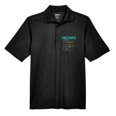 My Perfect Day Play Video Games Men's Origin Performance Pique Polo