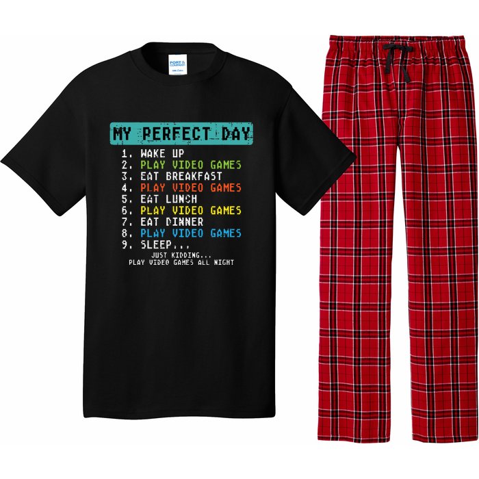 My Perfect Day Play Video Games Pajama Set