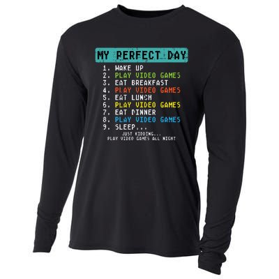 My Perfect Day Play Video Games Cooling Performance Long Sleeve Crew