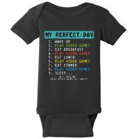 My Perfect Day Play Video Games Baby Bodysuit