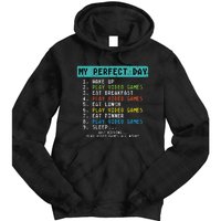 My Perfect Day Play Video Games Tie Dye Hoodie