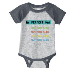 My Perfect Day Play Video Games Infant Baby Jersey Bodysuit