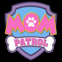 Mom Patrol Dog Mom Dad Funny Gift Birthday Party Backpack