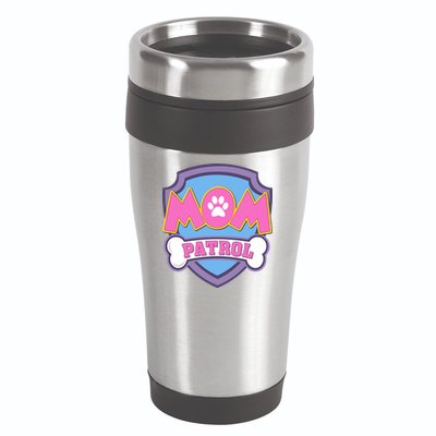 Mom Patrol Dog Mom Dad Funny Gift Birthday Party 16oz Travel Tumbler