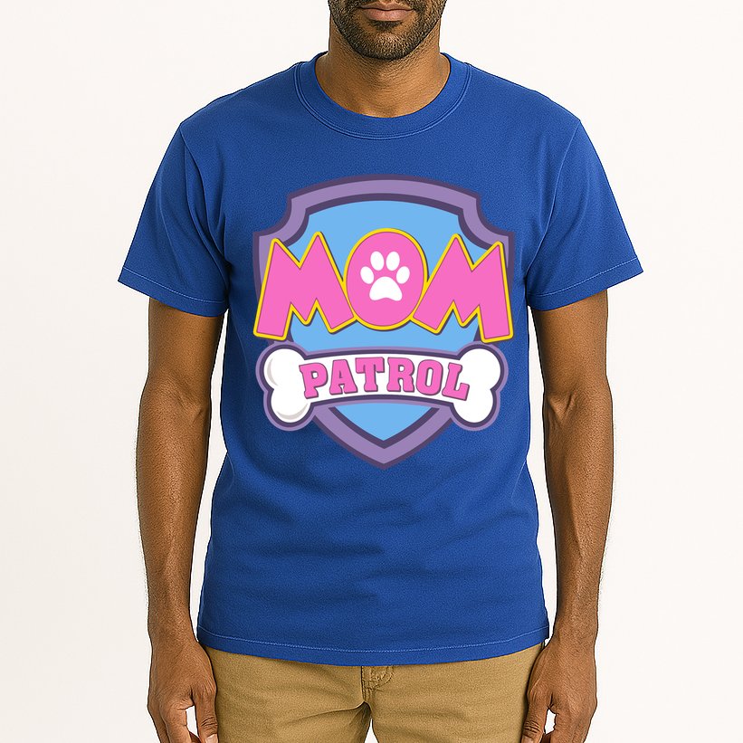 Mom Patrol Dog Mom Dad Funny Gift Birthday Party Tall T-Shirt