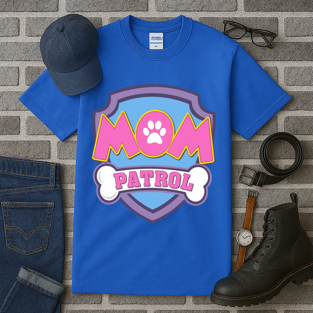 Mom Patrol Dog Mom Dad Funny Gift Birthday Party Tall T-Shirt