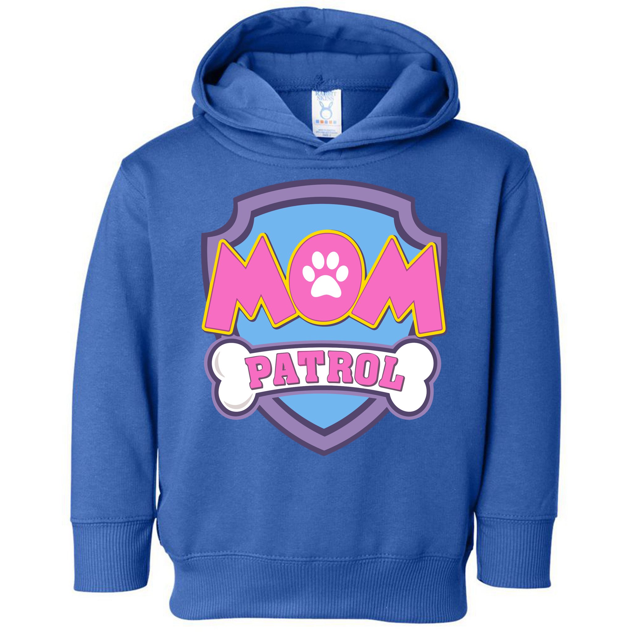 Mom Patrol Dog Mom Dad Funny Gift Birthday Party Toddler Hoodie