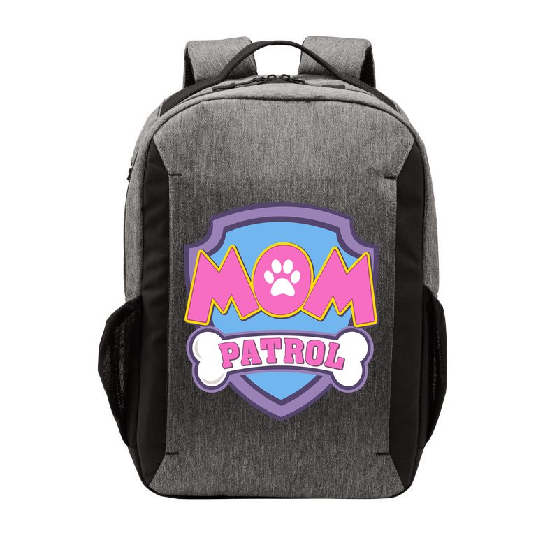 Mom Patrol Dog Mom Dad Funny Gift Birthday Party Vector Backpack