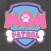 Mom Patrol Dog Mom Dad Funny Gift Birthday Party Vector Backpack