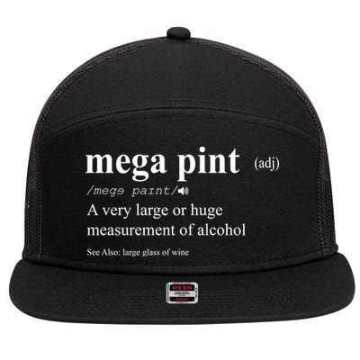 Mega Pint Definition Johnny Depp 7 Panel Mesh Trucker Snapback Hat