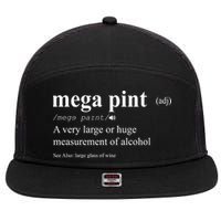 Mega Pint Definition Johnny Depp 7 Panel Mesh Trucker Snapback Hat