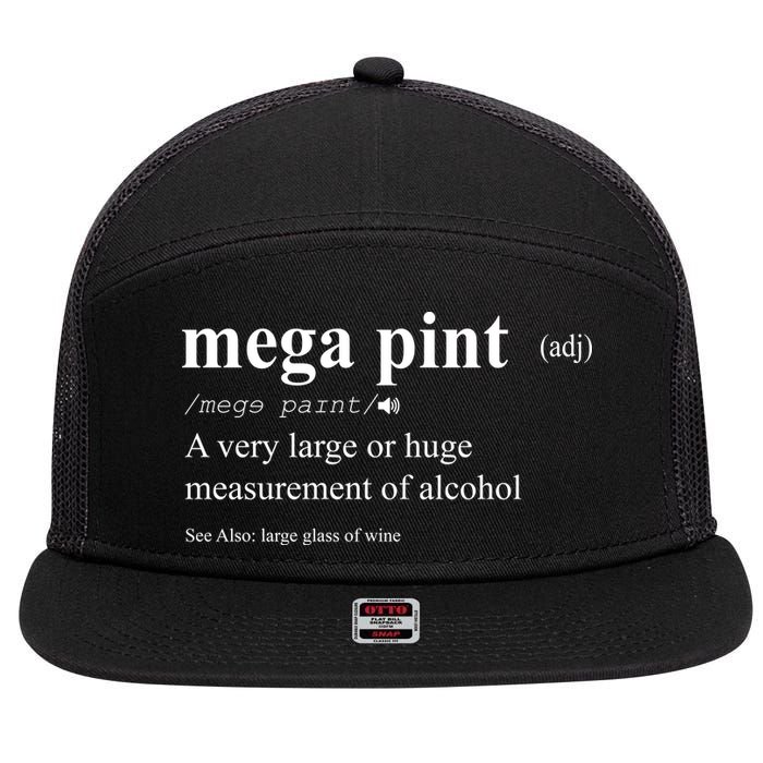 Mega Pint Definition Johnny Depp 7 Panel Mesh Trucker Snapback Hat