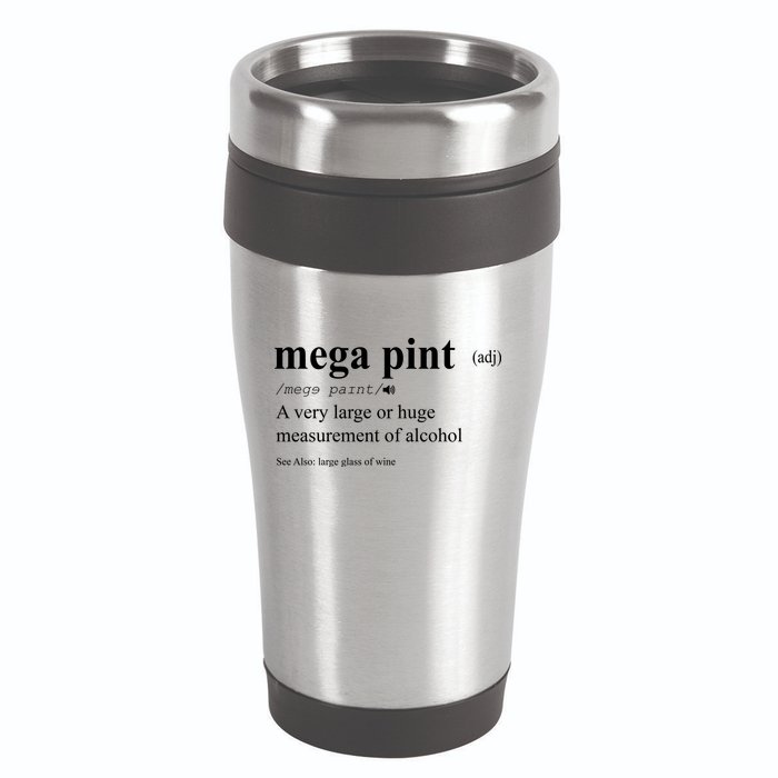 Mega Pint Definition Johnny Depp 16oz Travel Tumbler