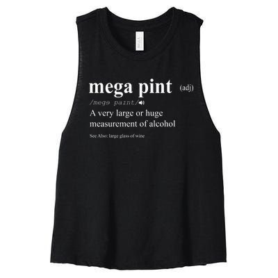 Mega Pint Definition Johnny Depp Women's Racerback Cropped Tank