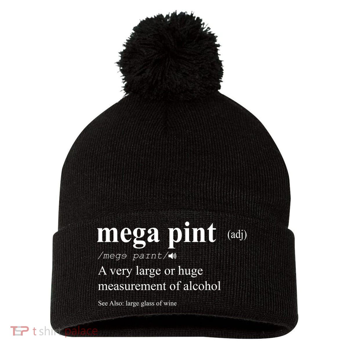 Mega Pint Definition Johnny Depp Pom Pom 12in Knit Beanie
