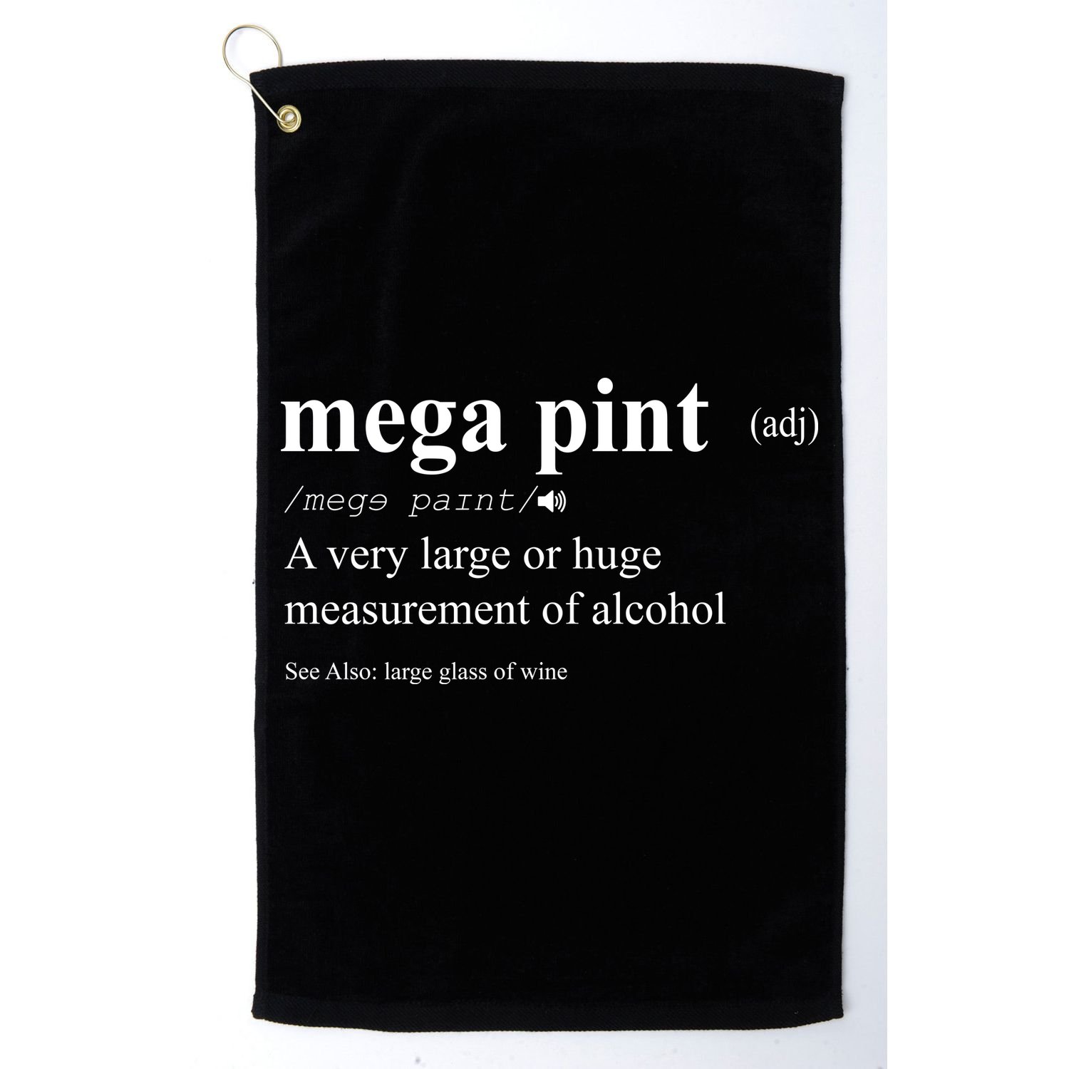 Mega Pint Definition Johnny Depp Golf Towel