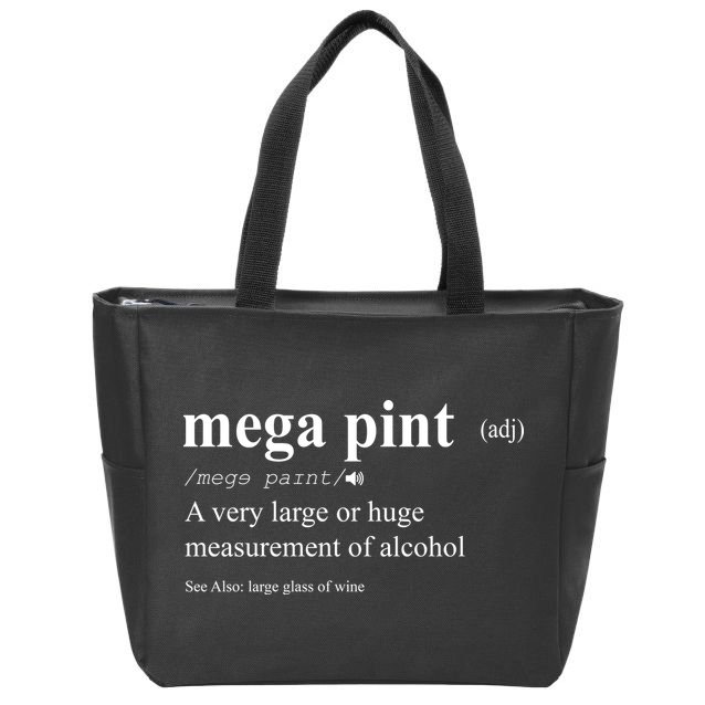 Mega Pint Definition Johnny Depp Zip Tote Bag
