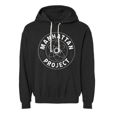 Manhattan Project Design Atomic Energy Bomb Garment-Dyed Fleece Hoodie