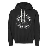 Manhattan Project Design Atomic Energy Bomb Garment-Dyed Fleece Hoodie