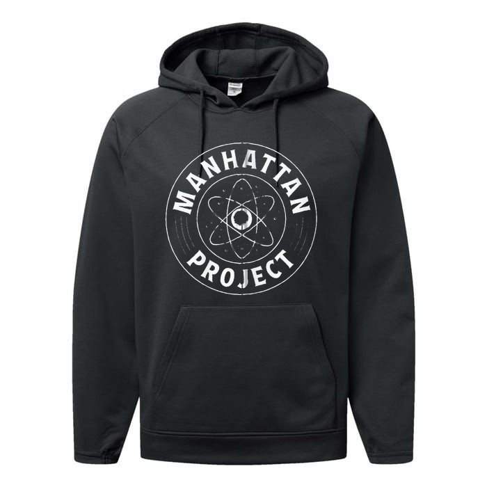 Manhattan Project Design Atomic Energy Bomb Performance Fleece Hoodie