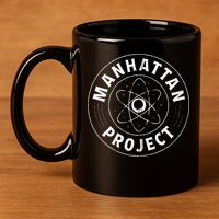 Manhattan Project Design Atomic Energy Bomb 11oz C Handle Ceramic Mug