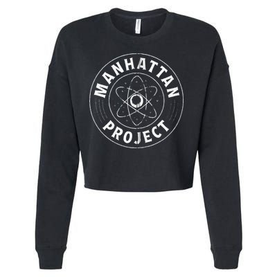Manhattan Project Design Atomic Energy Bomb Cropped Pullover Crew