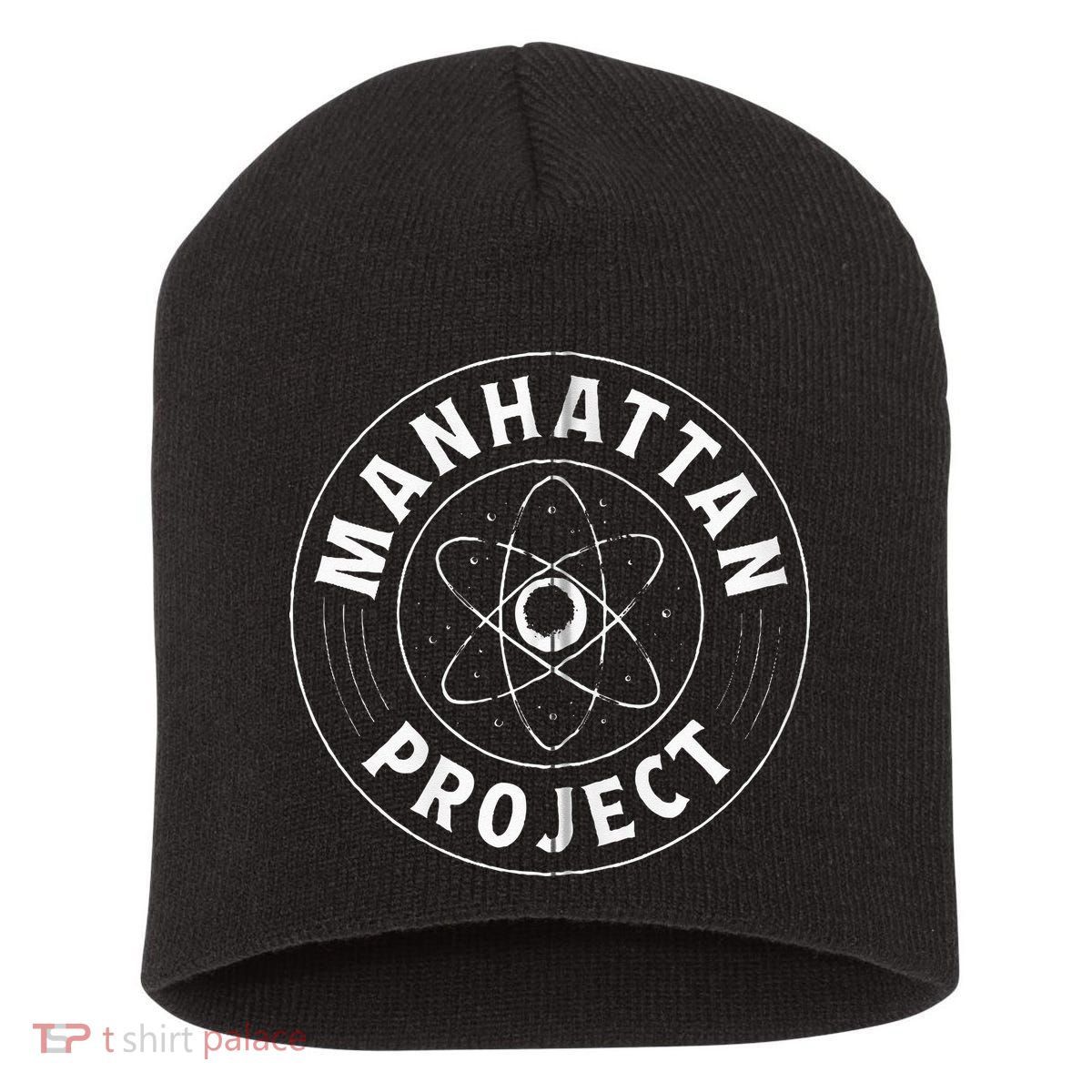 Manhattan Project Design Atomic Energy Bomb Short Acrylic Beanie