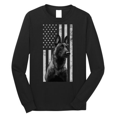 Malinois Police Dog Proud Owner USA K9 Police Canine Handler Long Sleeve Shirt