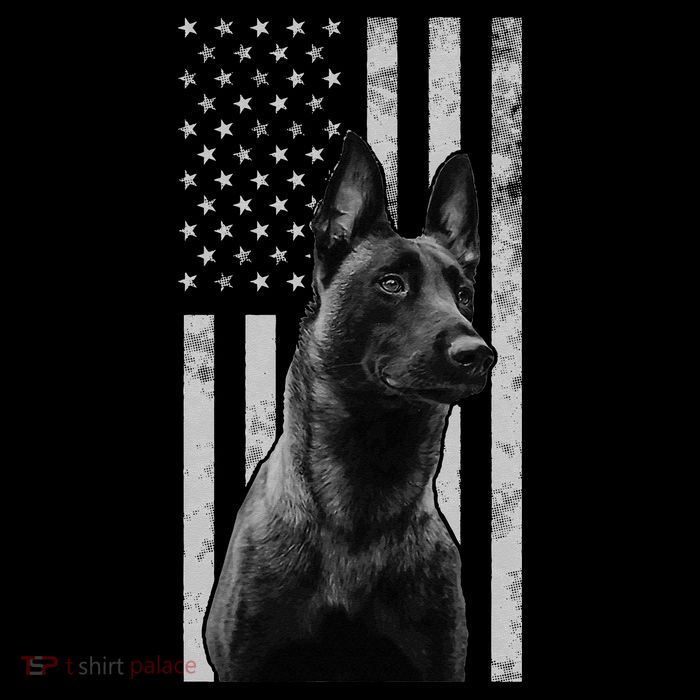 Malinois Police Dog Proud Owner USA K9 Police Canine Handler Tall T-Shirt