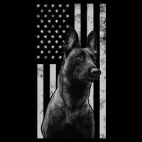 Malinois Police Dog Proud Owner USA K9 Police Canine Handler Drawstring Bag