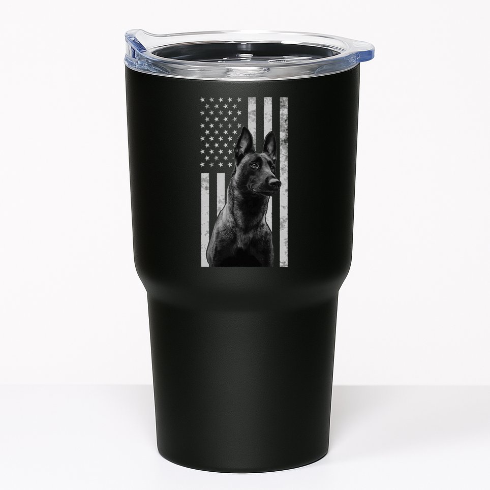 Malinois Police Dog Proud Owner USA K9 Police Canine Handler Tumbler