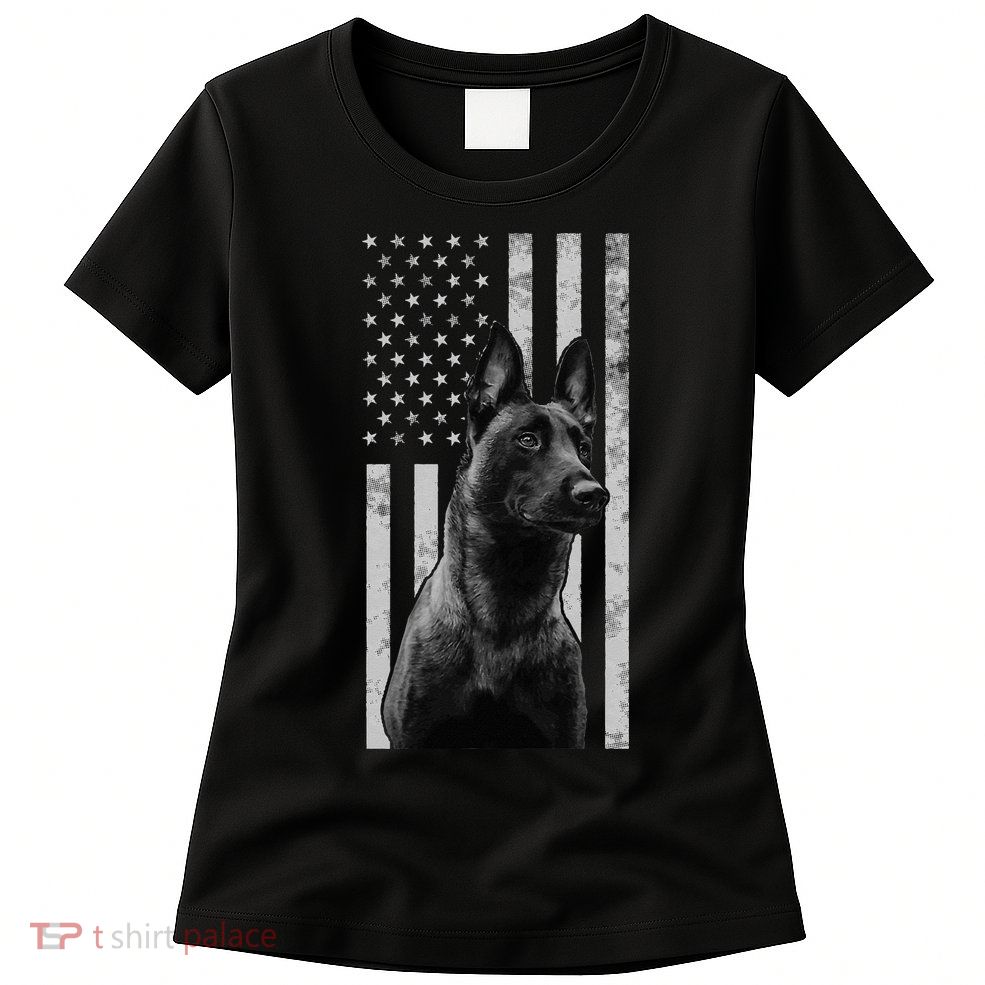 Malinois Police Dog Proud Owner USA K9 Police Canine Handler Womens T-Shirt