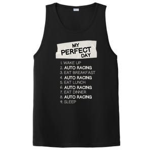 My Perfect Day Car Racing Rest Day Auto Racing Day Off Cute Gift PosiCharge Competitor Tank