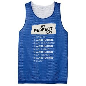 My Perfect Day Car Racing Rest Day Auto Racing Day Off Cute Gift Mesh Reversible Basketball Jersey Tank