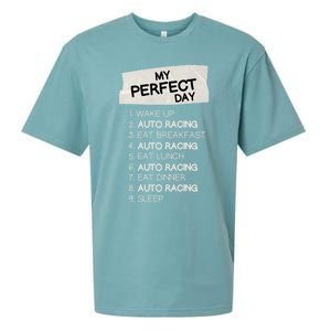 My Perfect Day Car Racing Rest Day Auto Racing Day Off Cute Gift Sueded Cloud Jersey T-Shirt