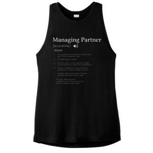 Managing Partner Definition Employee Appreciation Accountant Ladies PosiCharge Tri-Blend Wicking Tank