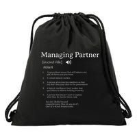 Managing Partner Definition Employee Appreciation Accountant Drawstring Bag