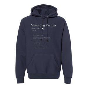 Managing Partner Definition Employee Appreciation Accountant Premium Hoodie