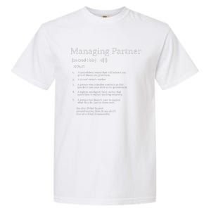 Managing Partner Definition Employee Appreciation Accountant Garment-Dyed Heavyweight T-Shirt