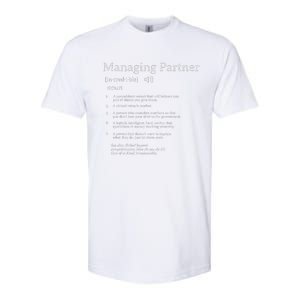 Managing Partner Definition Employee Appreciation Accountant Softstyle CVC T-Shirt