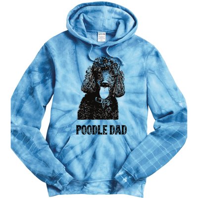 Men Poodle Dad Standard Poodle Dad Tie Dye Hoodie