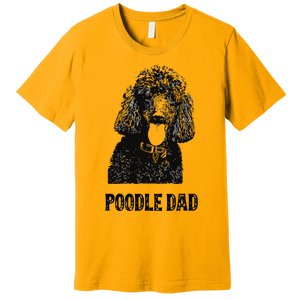 Men Poodle Dad Standard Poodle Dad Premium T-Shirt