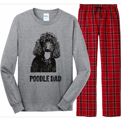 Men Poodle Dad Standard Poodle Dad Long Sleeve Pajama Set