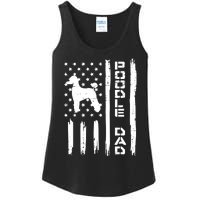 Men Poodle Dad US Flag Vintage Patriot Dog Lover Owner Men Gift Ladies Essential Tank