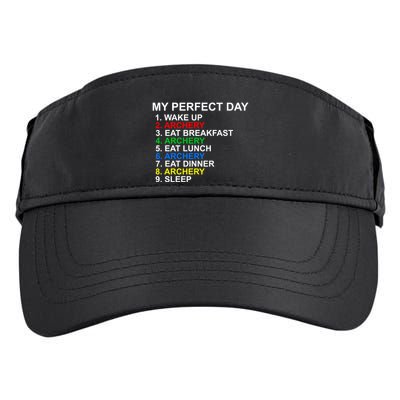 My Perfect Day Archery Meaningful Gift Adult Drive Performance Visor