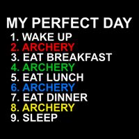 My Perfect Day Archery Meaningful Gift Drawstring Bag