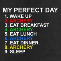 My Perfect Day Archery Meaningful Gift Golf Towel